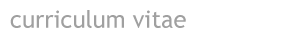 curriculum vitae